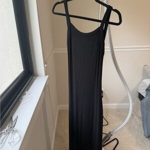 garage navy blue dress Pique Deep Plunge Halter Dress Navy
